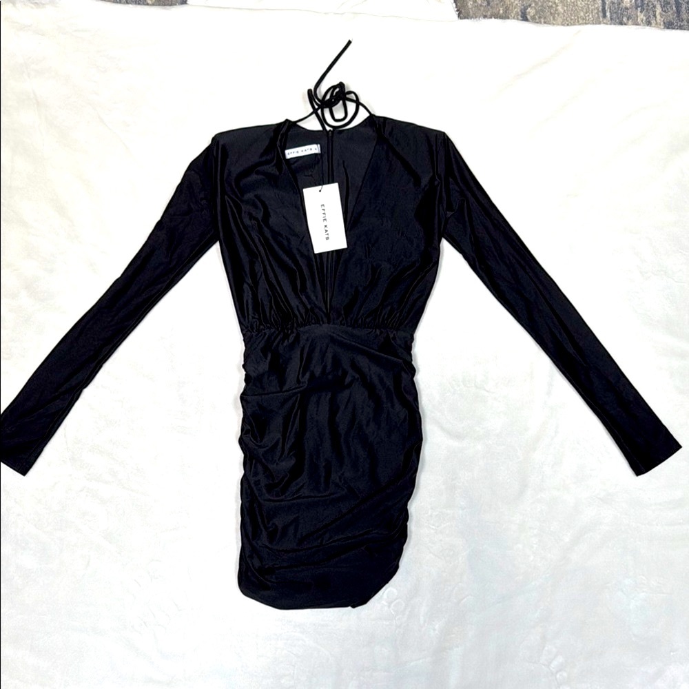 EFFIE KATS Black Long Sleeve Dress